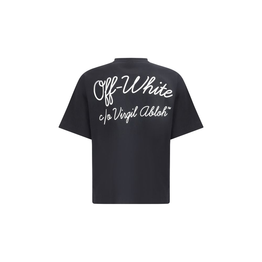 T-shirt Off-White Script skate blanc