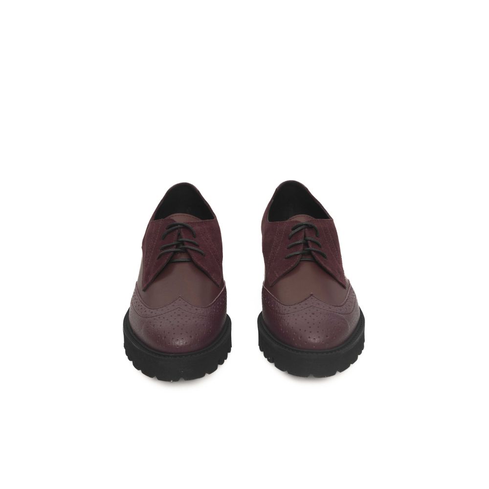 Mocassins Cerruti 1881 en cuir bordeaux