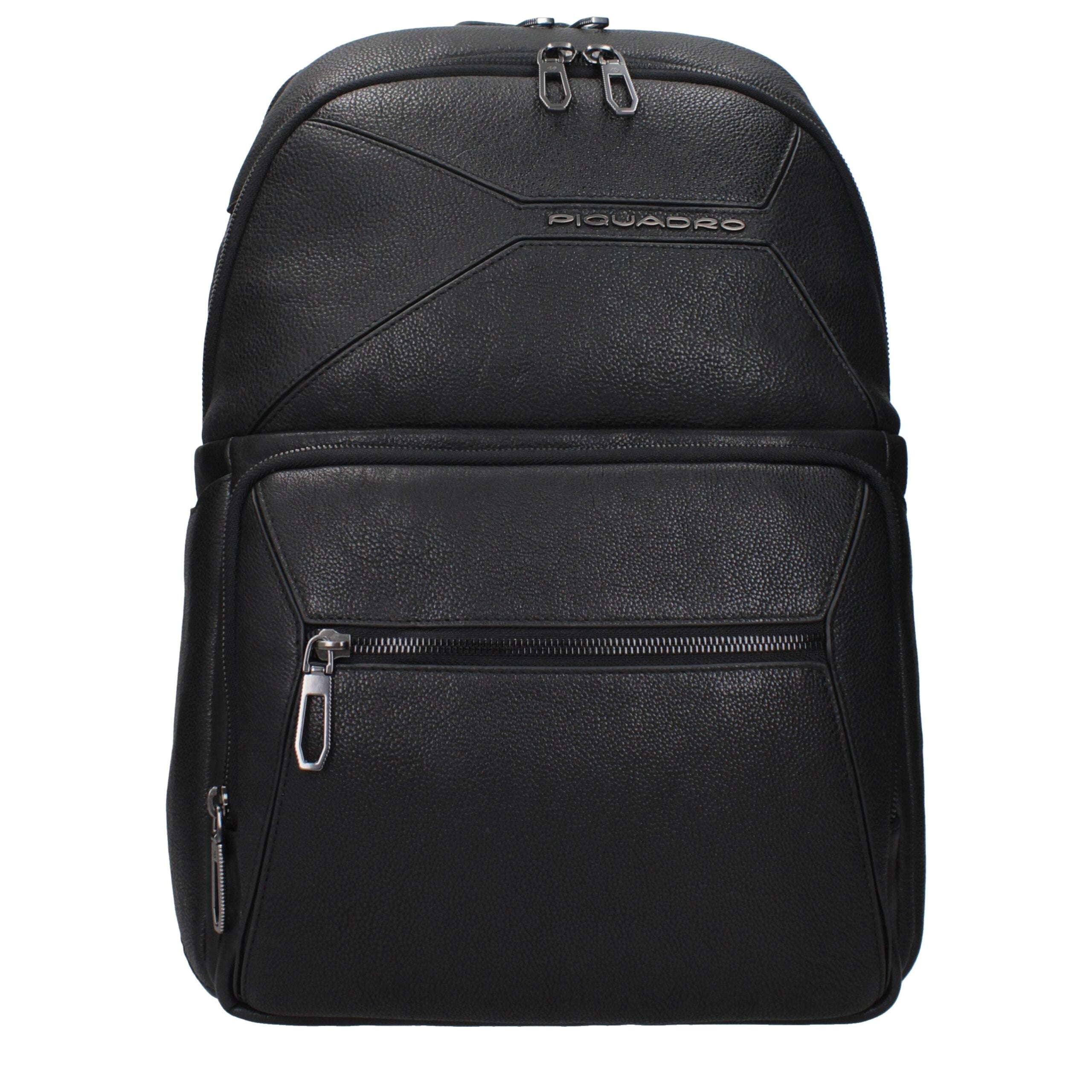 Sac à dos Piquadro en cuir noir