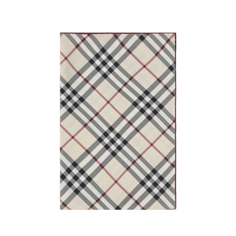 Écharpe Burberry en soie à motif check