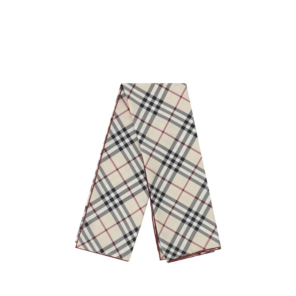 Écharpe Burberry en soie à motif check