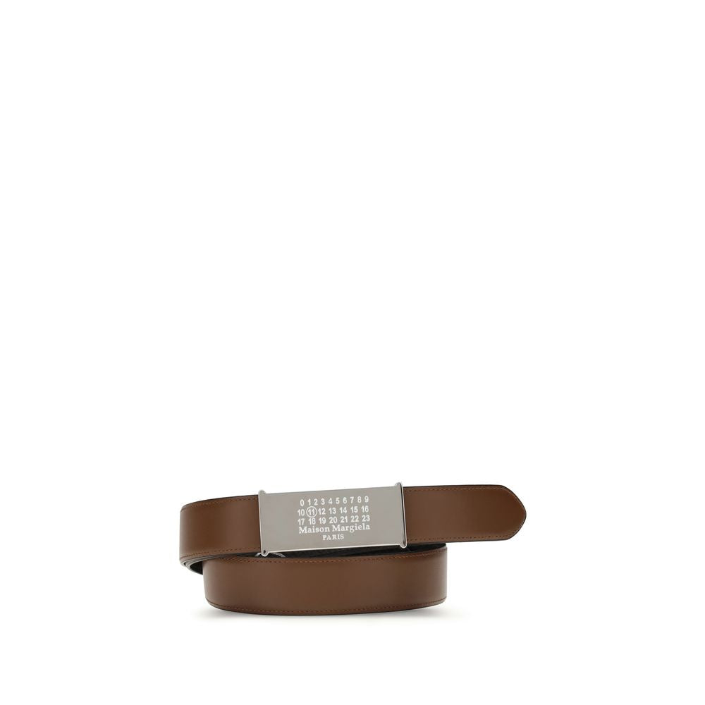 Ceinture MM6 Maison Margiela en cuir noire