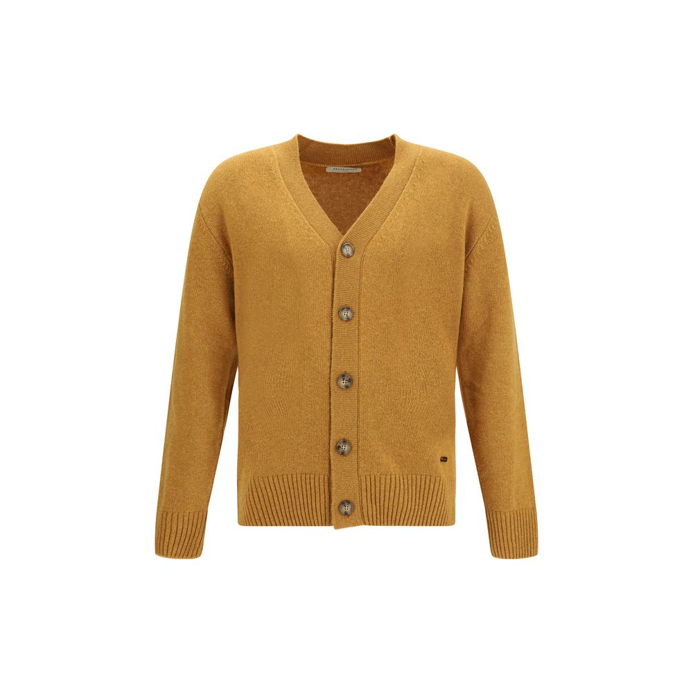 Cardigan Brooksfield en laine vierge bleu