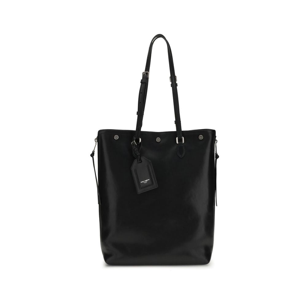 Tote bag Dolce&Gabbana en cuir noir