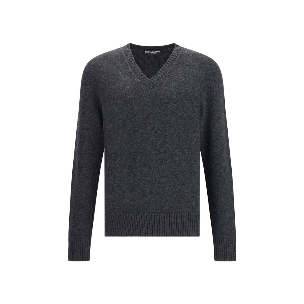 Pull Dolce & Gabbana V-neck en laine noir