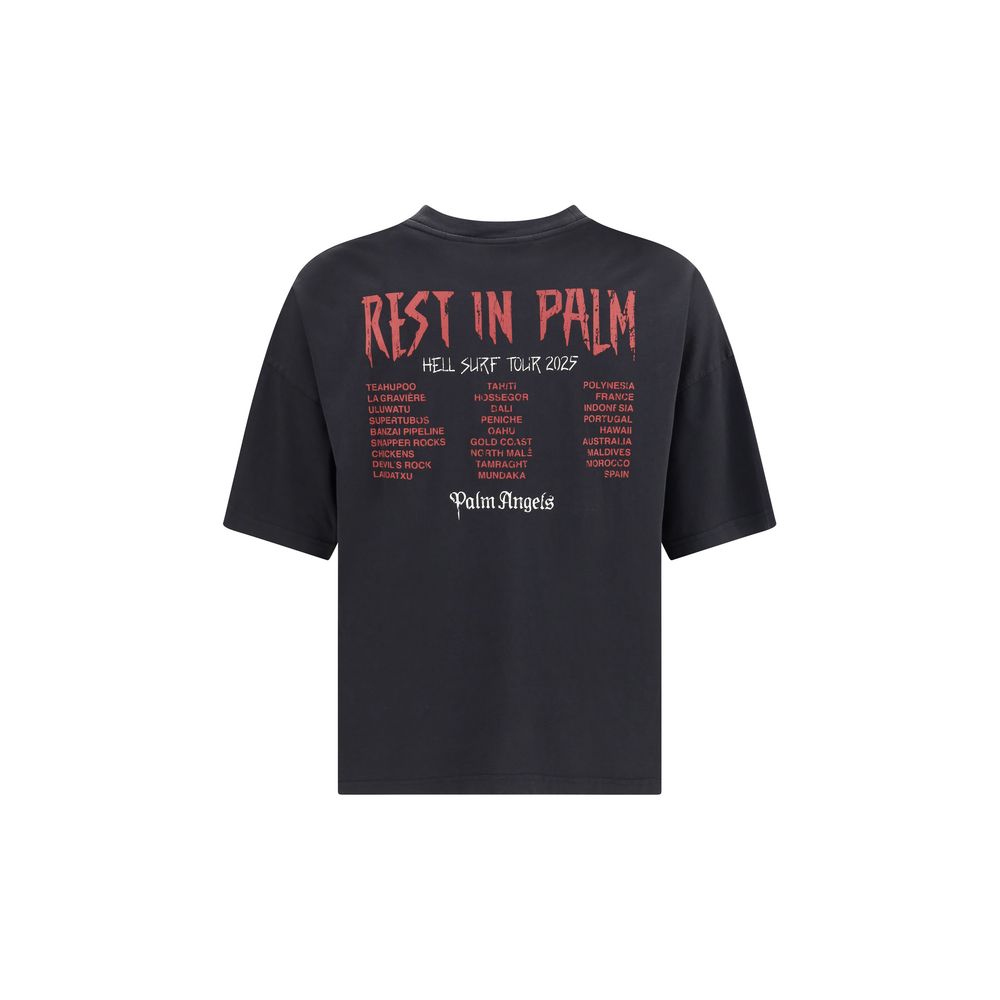 T-shirt Palm Angels Rest in Palm blanc