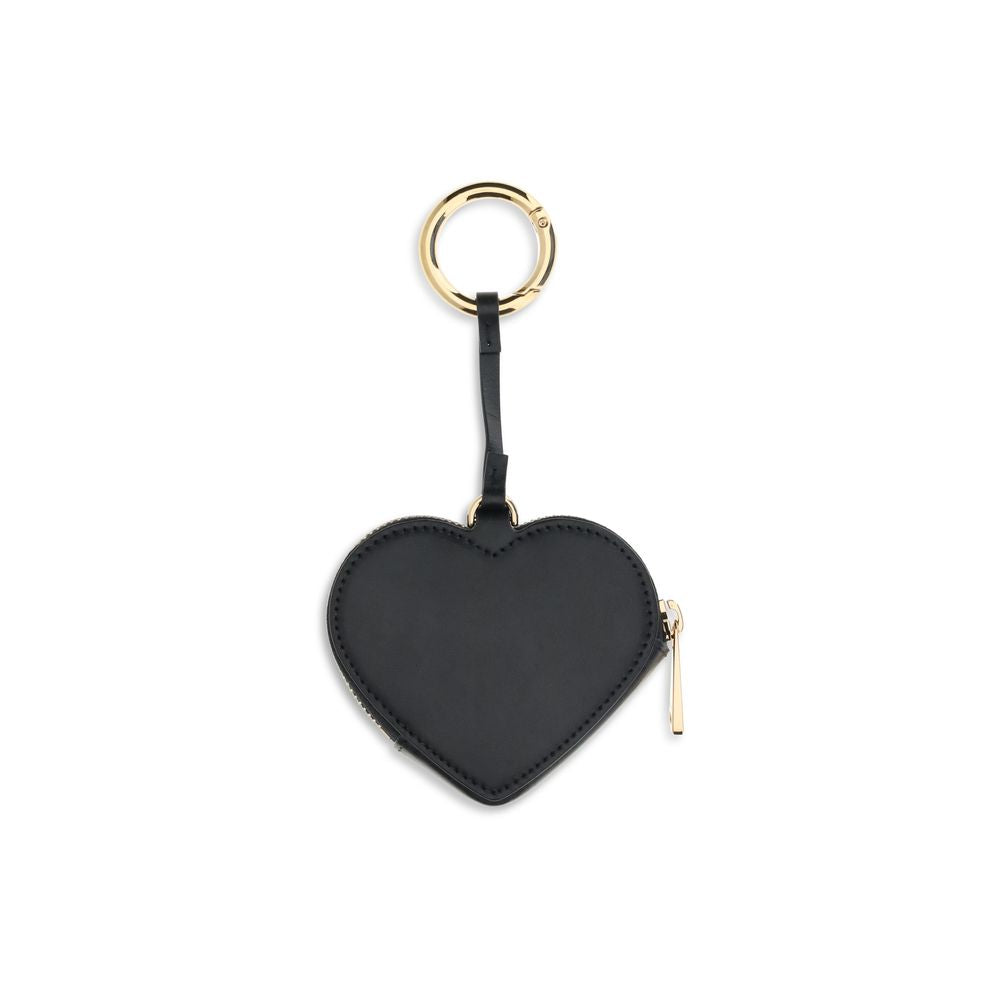 Porte-monnaie Versace en cuir noir