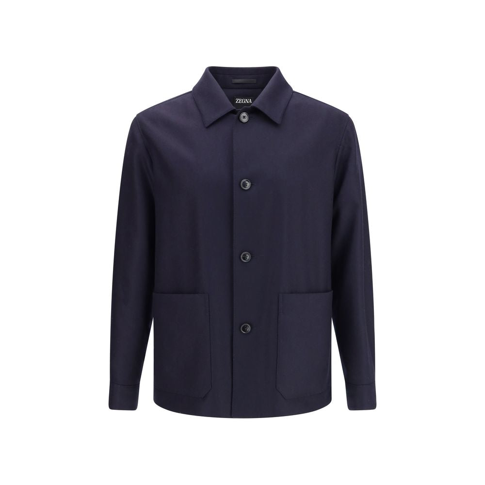 Veste Zegna Alpe en laine grise