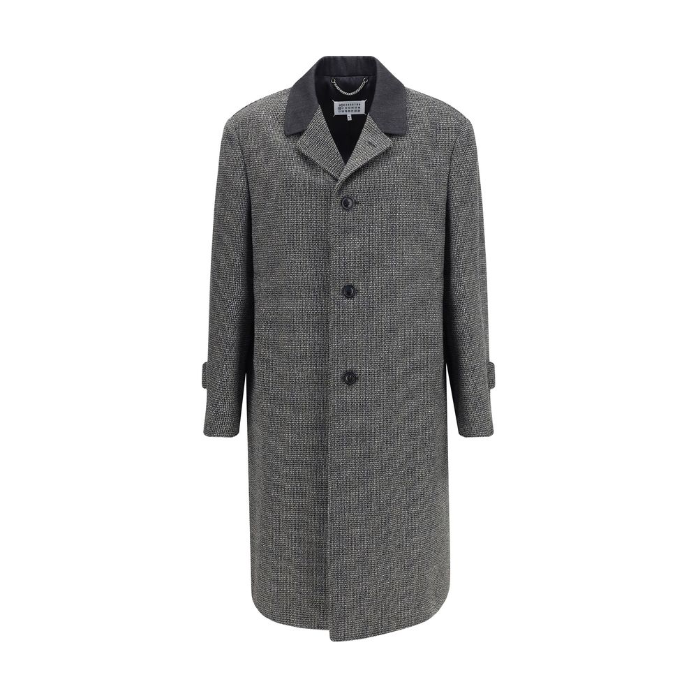 Manteau Maison Margiela en laine noir