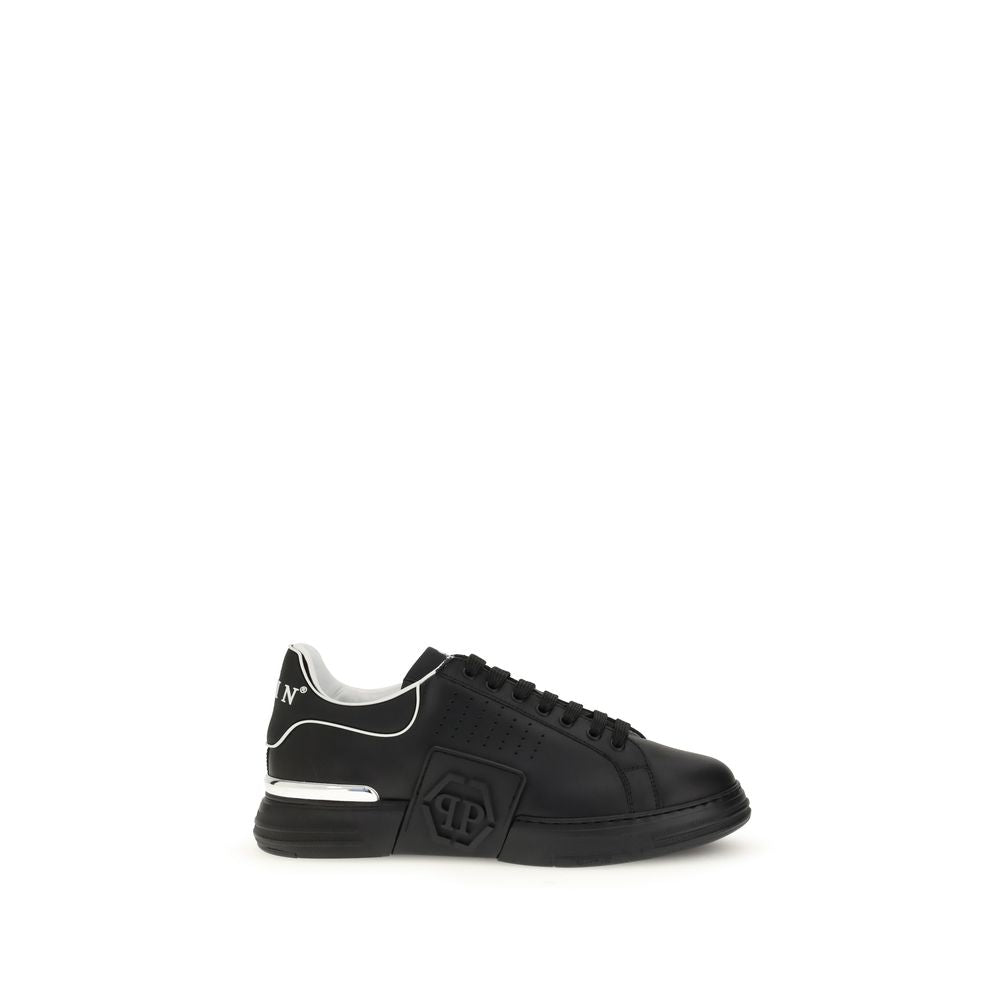 Baskets Philipp Plein en cuir noires