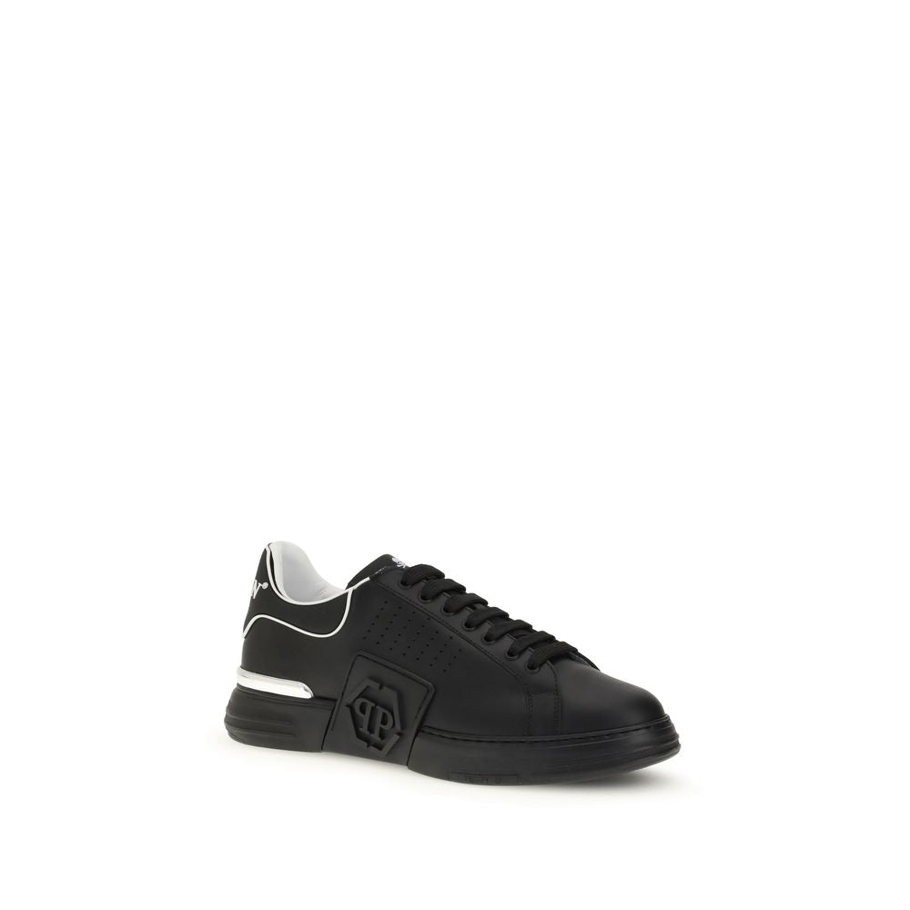 Baskets Philipp Plein en cuir noires
