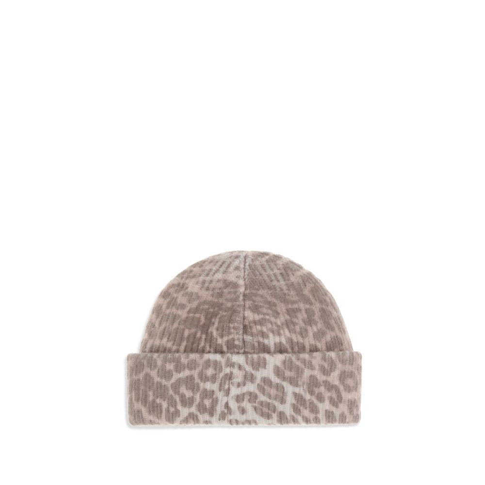 Bonnet Ganni léopard