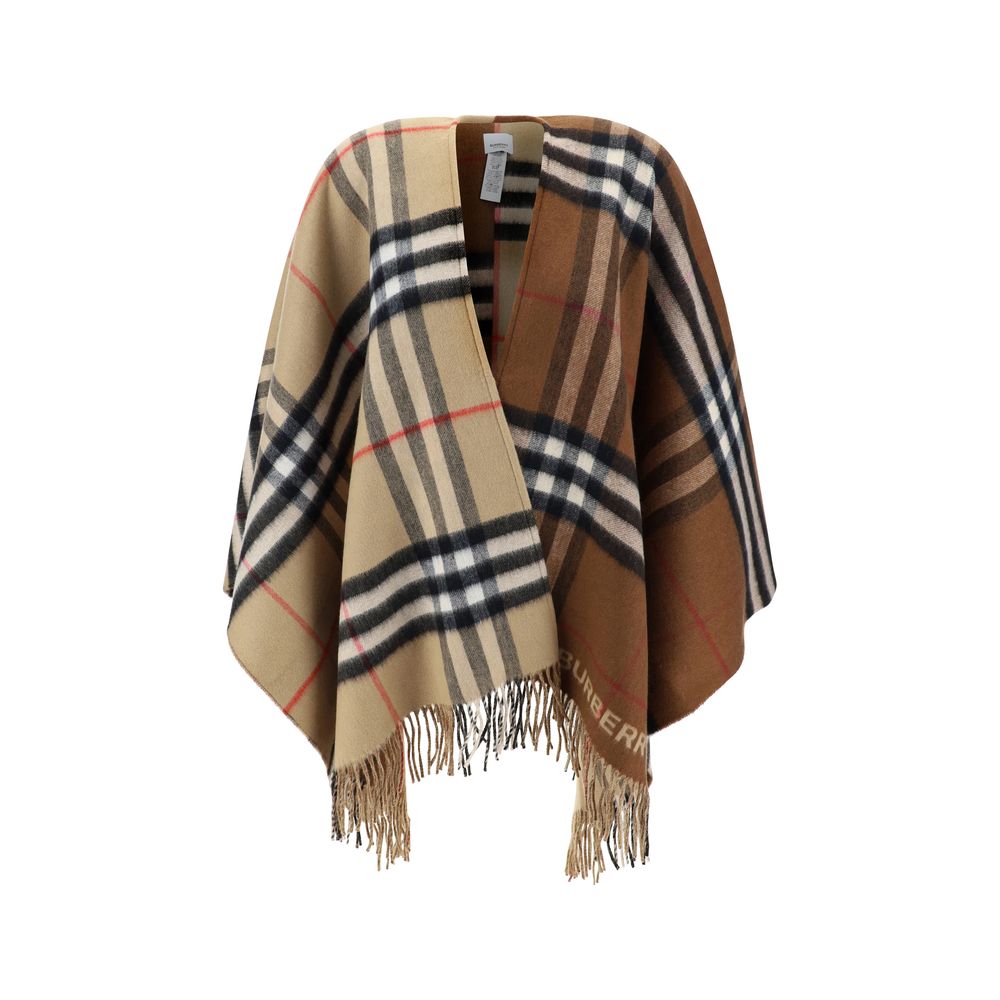 Cape Burberry à carreaux noirs